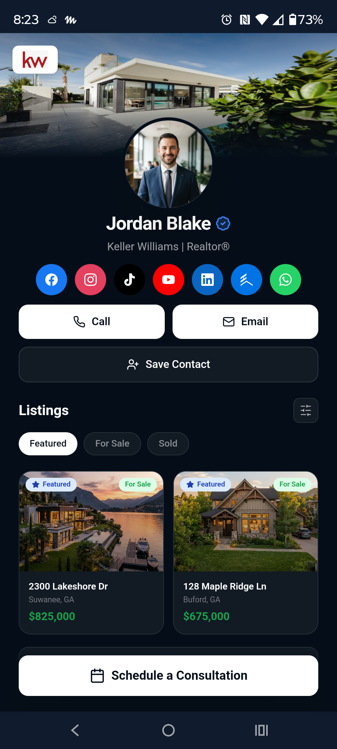 Keller Williams real estate agent app