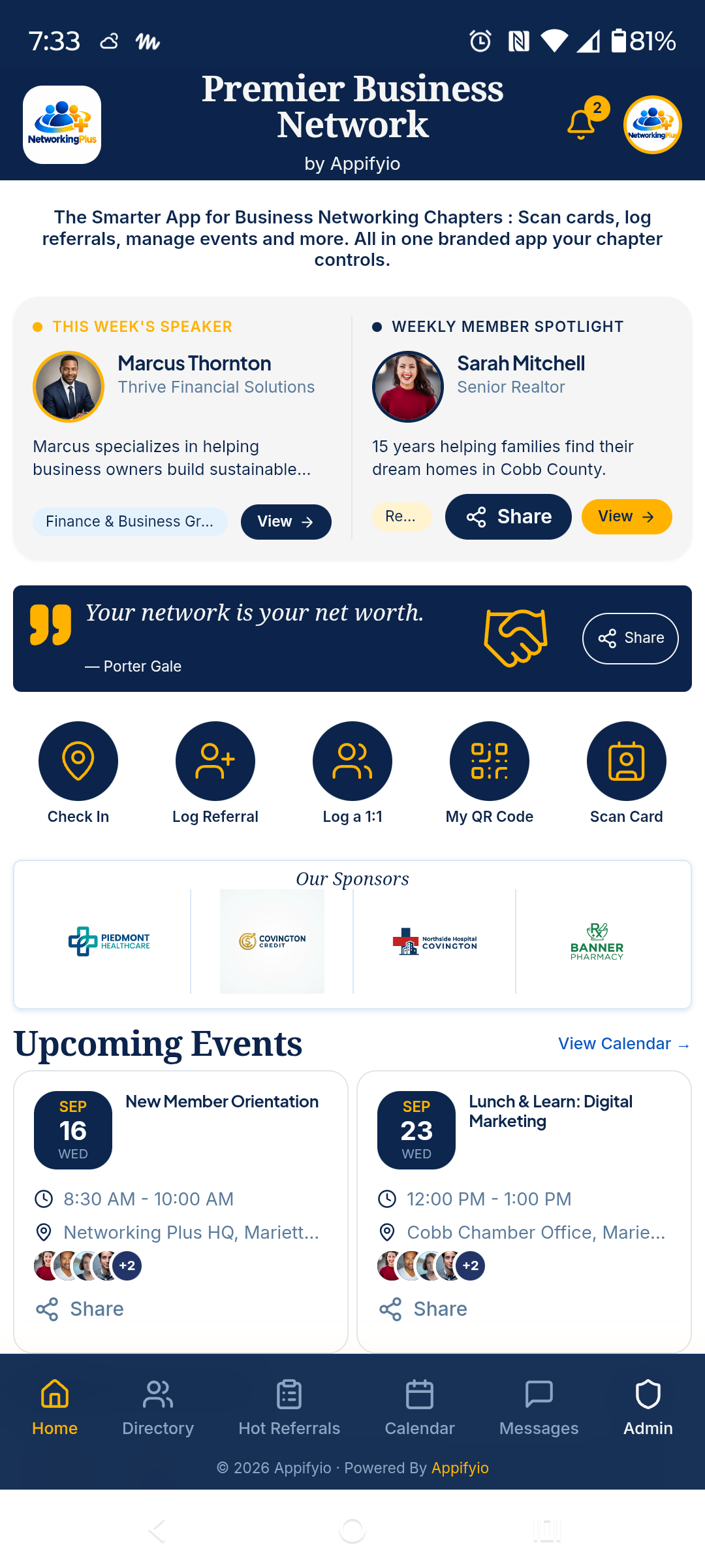 Premier Business Network networking app