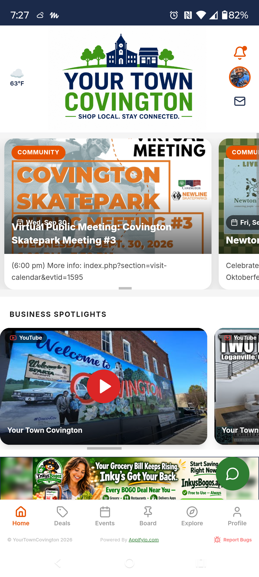 Your Town Covington community app
